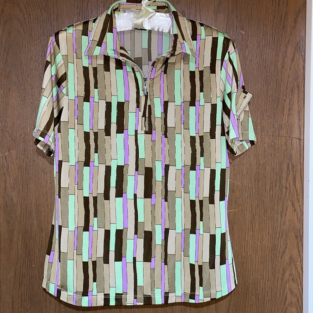 Jamie Sadock short sleeve golf blouse